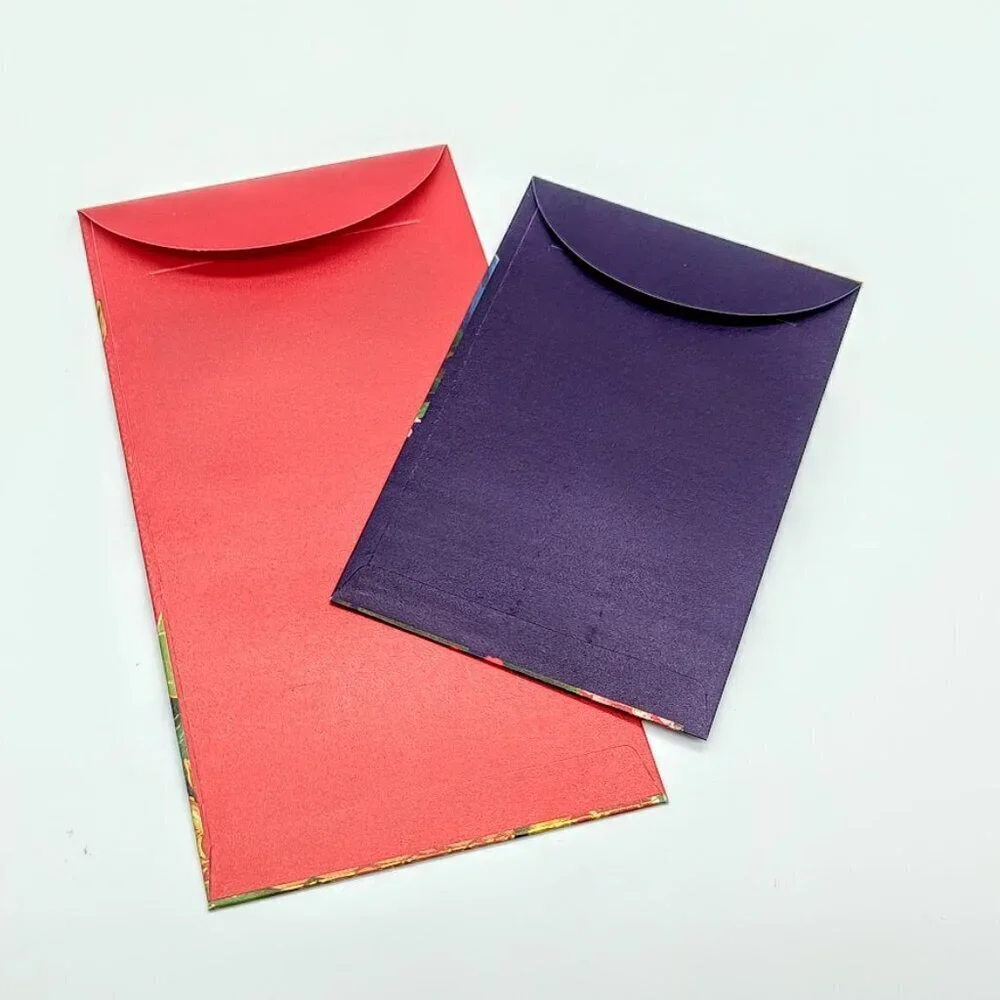 Chinese Floral Gold Gift Envelopes